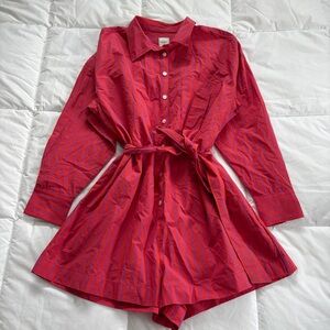 Anthropologie Maeve the Bennet Buttondown Romper